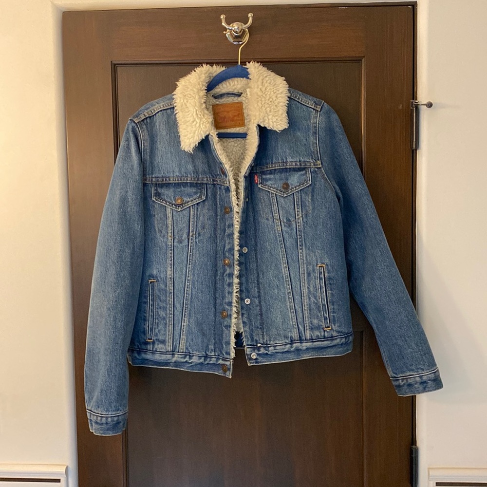 Levi’s jean jacket with Sherpa lining